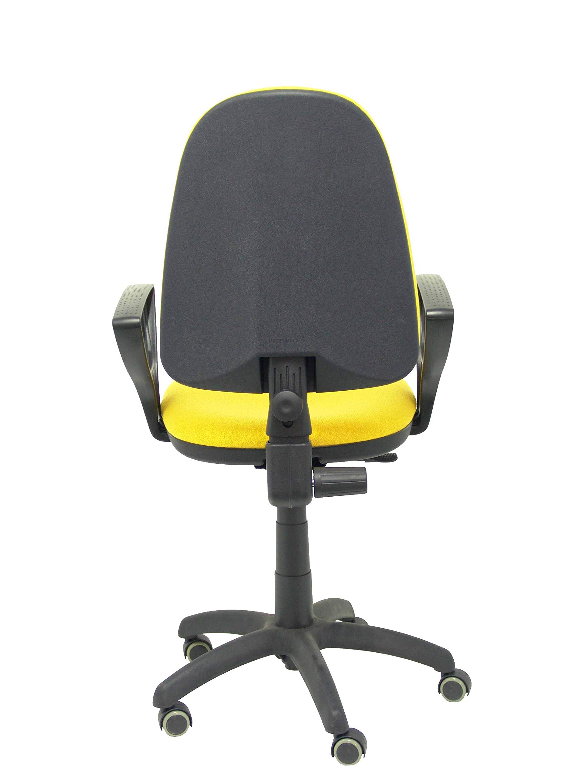 Silla OFICINA PYC 04CP ERGONOMICA PERMAN.C/R PARQUET Bali Amarillo (C/Brazos FIJOS)