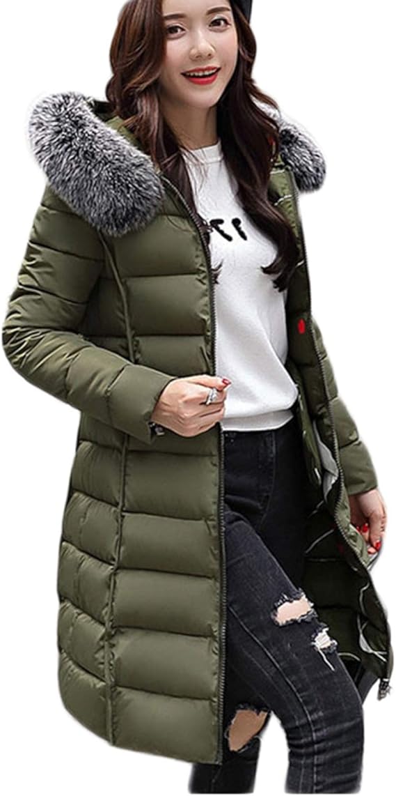 Amazon ダウンジャケット レディース コート ジャケット 冬 ダウンコート 面 黒 中綿 膝丈 立ち襟 軽い 暖かい おしゃれ 可愛い 防寒 ダウンジャケット 防寒着 アウター 着痩せ フード付き 軽量 カジュアル ロング丈 コート ジャケット 通販