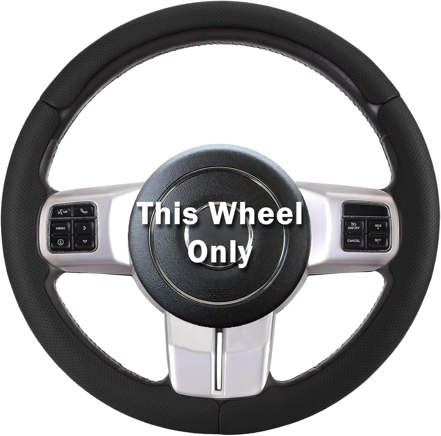 Steering Wheel Covers for Wrangler (JK 2011-2018/Unlimited 2011-2017), Steering Wheel Cover for Jeep Grand Cherokee IV(WK2 2011-2013) Compass I(MK49 2011-2016) Patriot(2011-2017) Liberty(2011-2012)