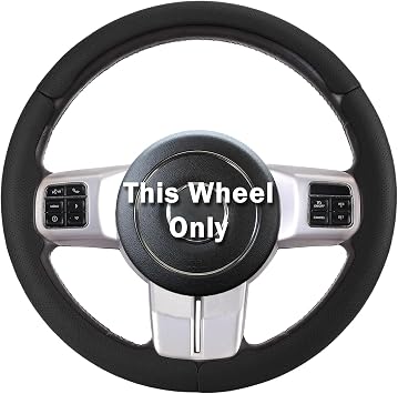 Steering Wheel Covers for Wrangler JK 2011-2018/ Unlimited 2011-2017, Steering Wheel Cover for Jeep Grand Cherokee IVWK2 2011-2013 Compass IMK49 2011-2016 Patriot2011-2017 Liberty2011-2012