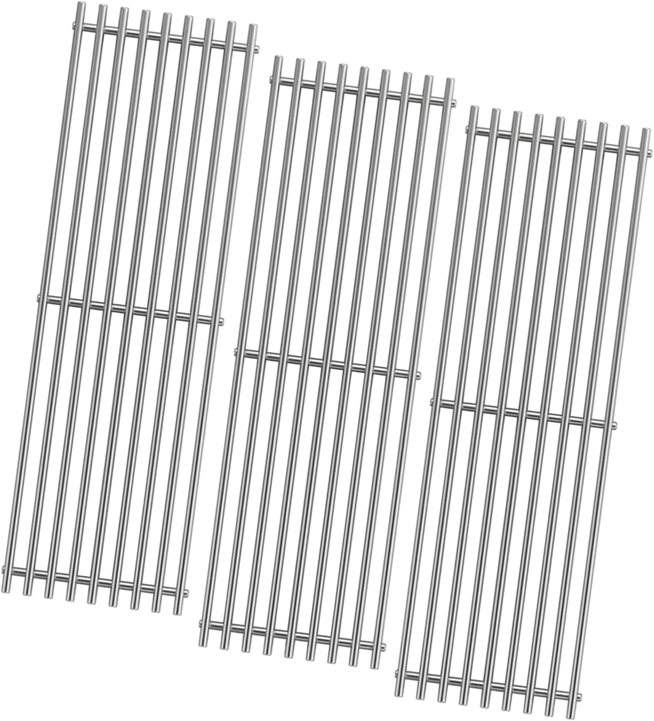GLOWYE 19 1/4" x 7 7/8" Grill Grates for Nexgrill 720-0008-T 720-0335 Nexgrill Classic CG4TCN CG5TCBRN XG4TCN Turbo Galore CG4CKW CK4CKWN, Weber Summit E/S 460 470, Perfect Flame 720-0335 Grill, 3PCS