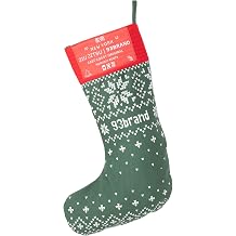 93Brand Pearl Weave Christmas Stockings Green