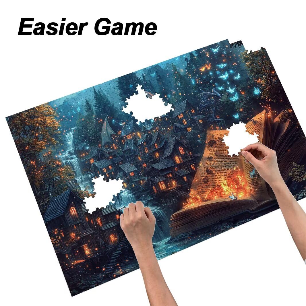 Puzzle 1000 elementów dla dorosłych, niemożliwe fantazyjne puzzle dla