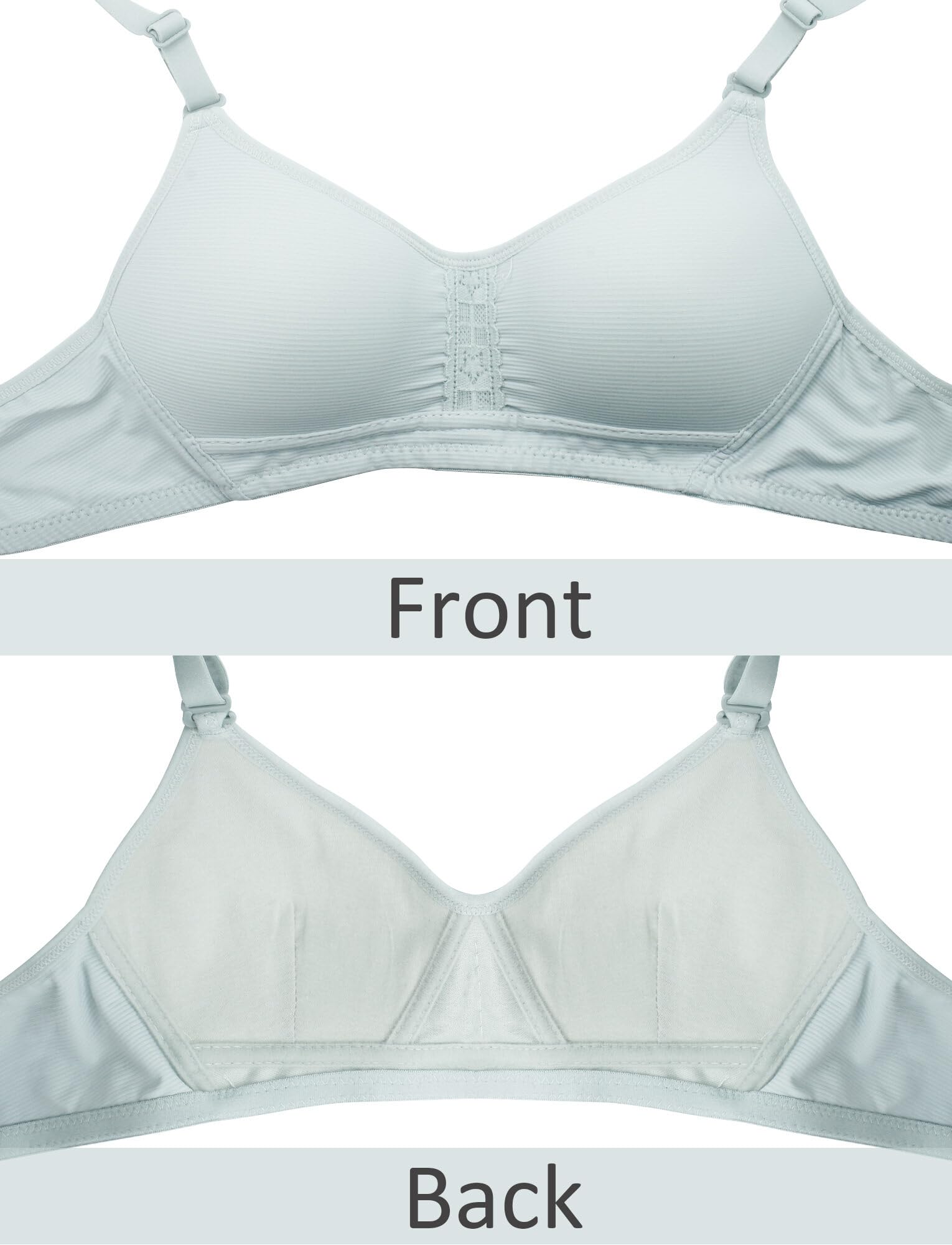 Happy Cherry Mädchen BH ohne Bügel Baumwolle Unterwäsche Sport Bralette verstellbarer Schultergurt