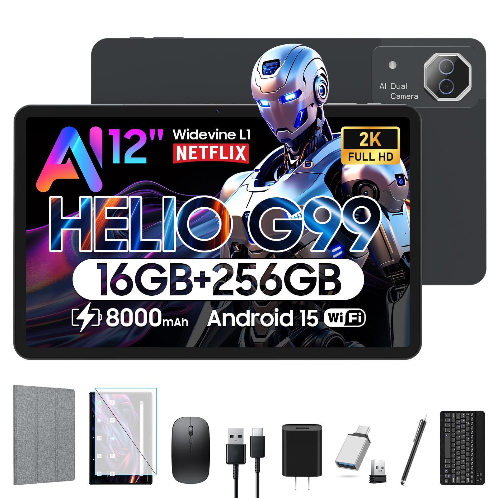Amazon.co.jp: 【豪華セット版】FEONAL Android 15 タブレット