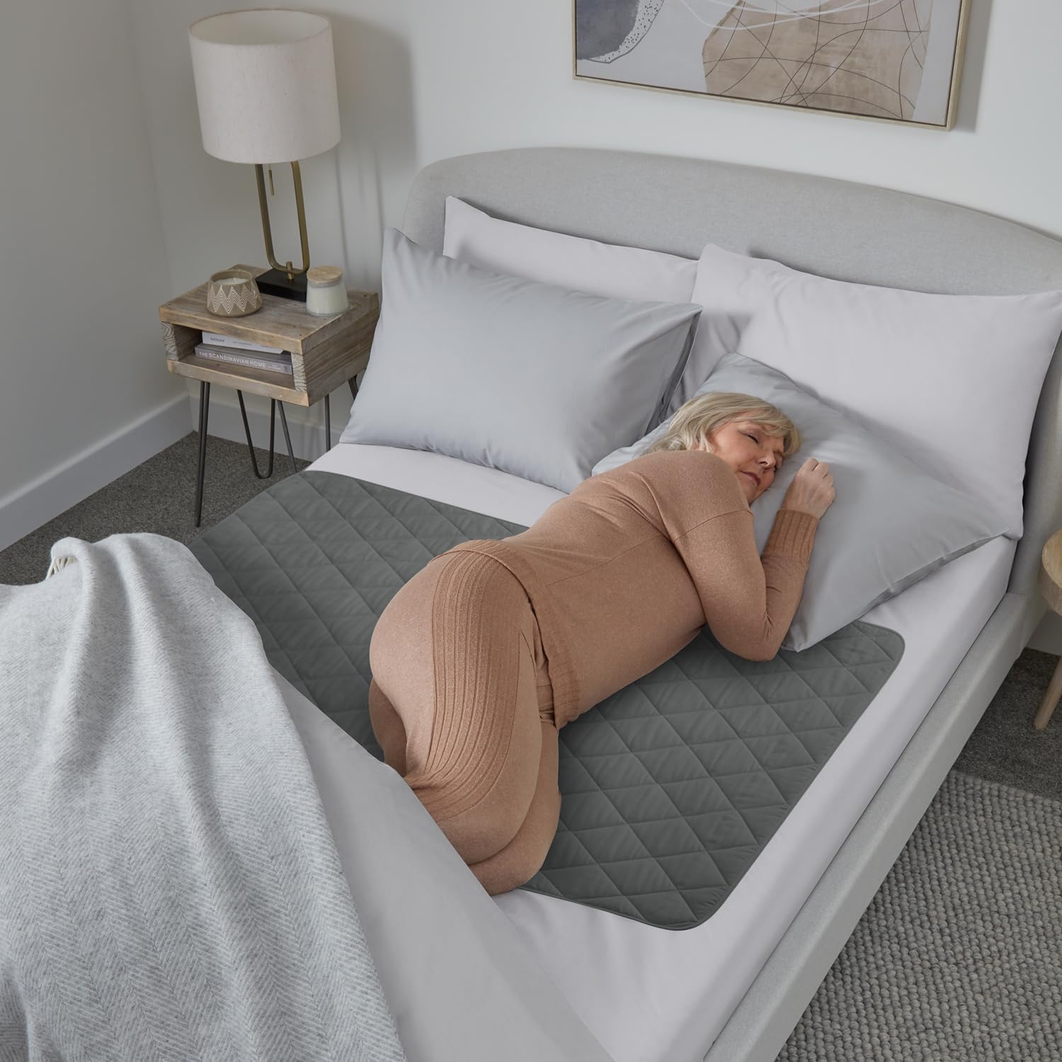 Drap de lit lavable contre l'incontinence des adultes et enfants