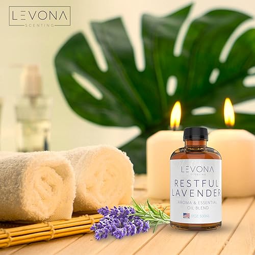 Miniatura 2 de Levona Scent Aceites esenciales puros para difusores para aromas de lujo para el hogar, el aceite esencial de lavanda reparador es una mezcla floral