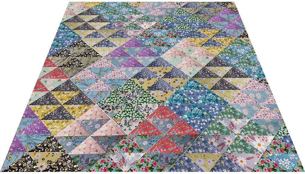 NewAmishQuilt 8" x 8" 25 PCS 100% Cotton Sateen Fabric Bundles for Quilting & Sewing, Multicolor Assorted Patchwork - Image 3
