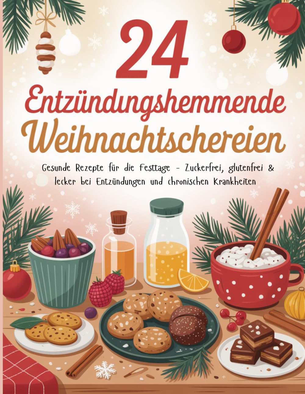 24 entzündungshemmende Weihnachtsnaschereien: Gesunde Rezepte für die Festtage – Zuckerfrei, glutenfrei & lecker bei Entzündungen und chronischen Krankheiten