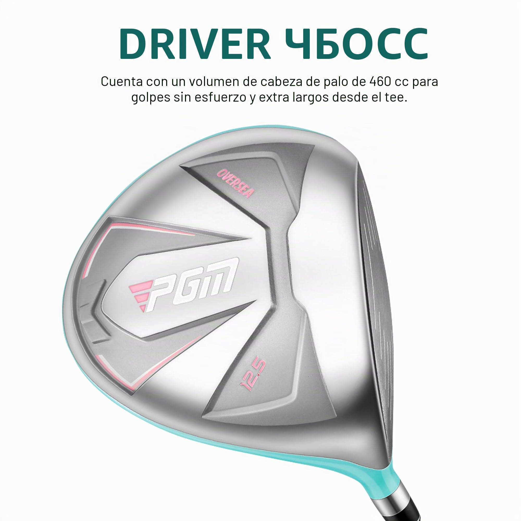 PGM Set de palos de golf para mujer con 12 palos – 4 maderas (#1,3,5,4H), 7 hierros (#5,6,7,8,9,PW, SW) y 1 putter – bolsa de golf
