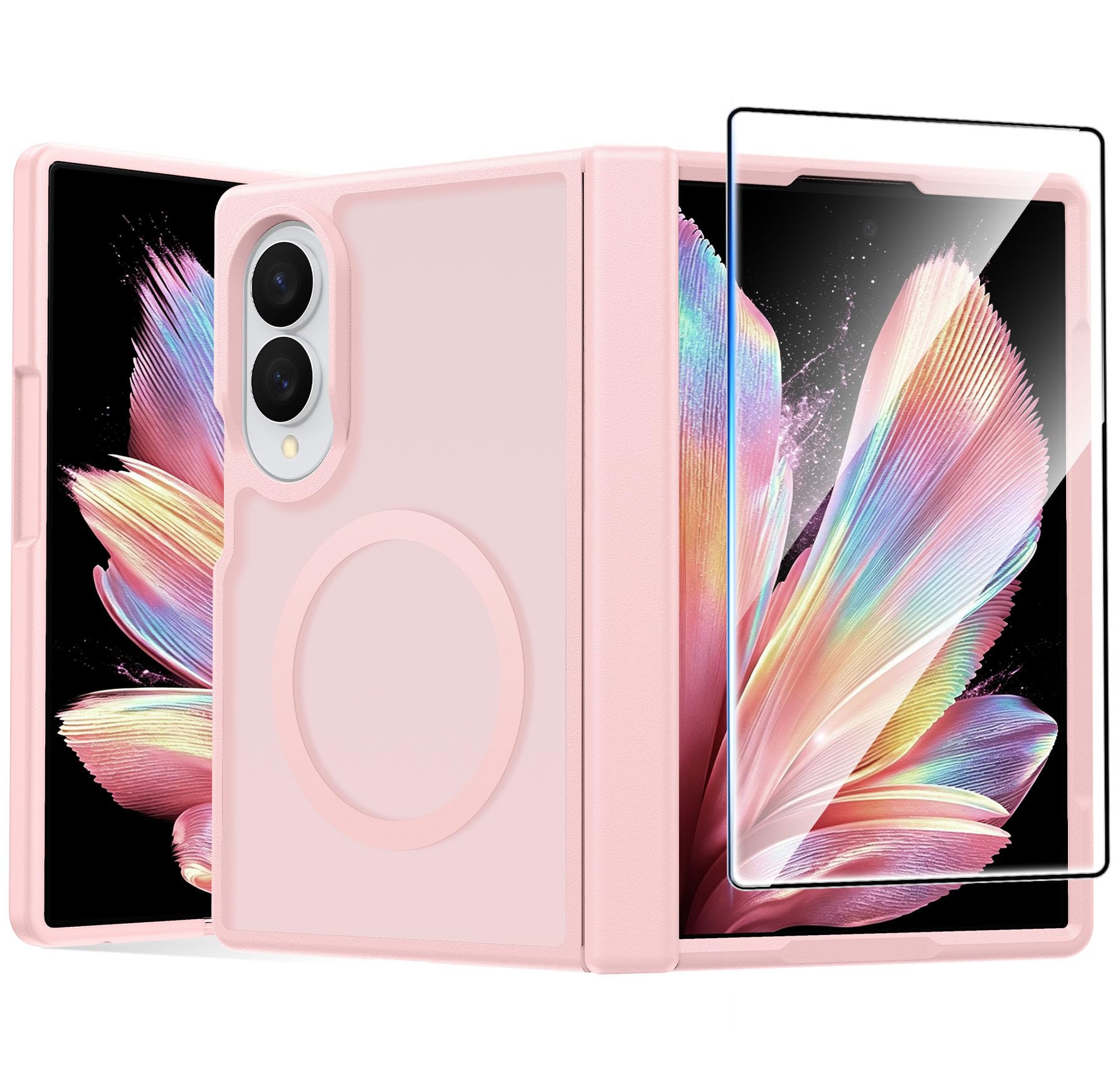 FNTCASE for Samsung Galaxy Z Fold 8 Case, Fit for Magsafe, Hinge Protection
