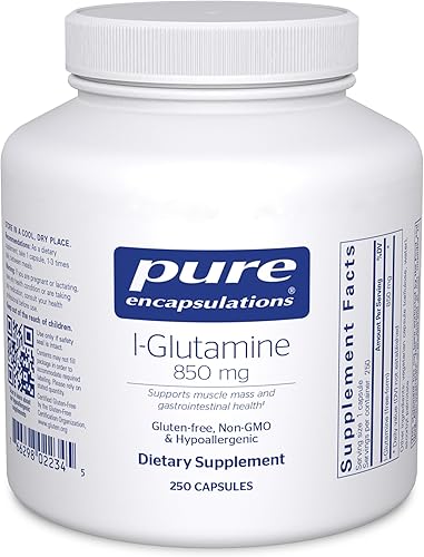 Miniatura 8 de Pure Encapsulations L-Glutamina 850mg (90 Cápsulas) Paquete de 1