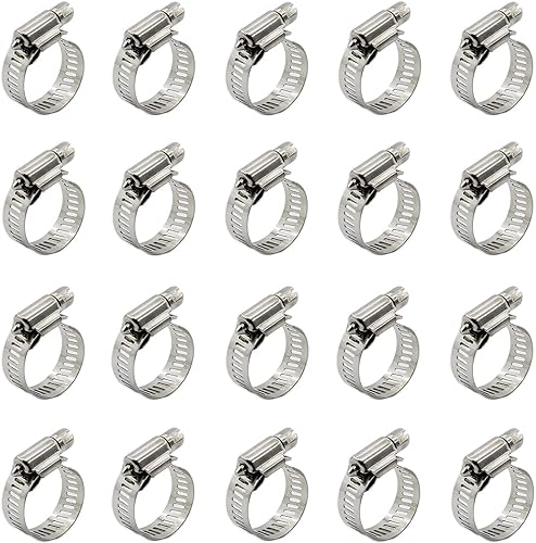 Miniatura 16 de 20 abrazaderas de cable, abrazaderas ajustables de acero inoxidable 304 para conductos, abrazadera de tubo, abrazadera de conducto de aire