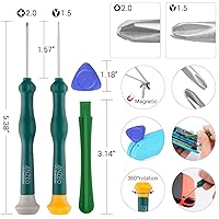 Vista 3 de LONANDY Joycon Joystick Replacement for Nintendo Switch - Left/Right Analog Thumb Sticks for Switch Lite/OLED - Repair Kit With Thumbstick Caps &