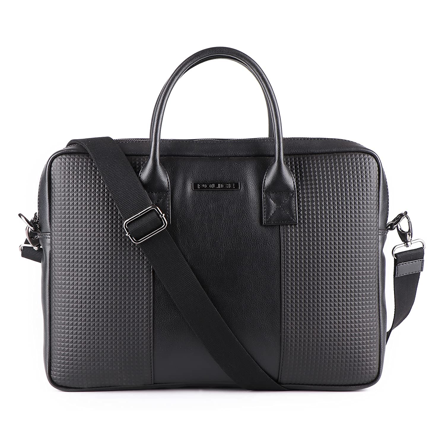 police Tyburn 15 Inch Briefcase Laptop Bag for Office use - Black-picture-34