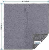 Vista 7 de HOMEXCEL Paño de limpieza de microfibra gris, paquete de 12 toallas premium de microfibra para autos, sin pelusa, sin rayones, altamente