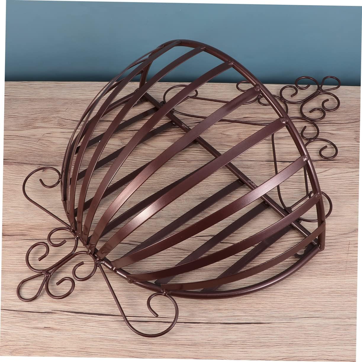 Milisten European Style Iron Wall Hanging Flower Pot Stand Plant Wall Decor Indoor Planter Rack