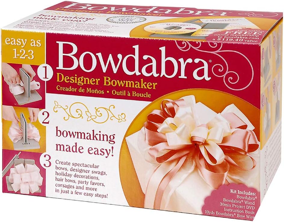 Darice BOW1003 Bowdabra Bow Maker and Craft Tool