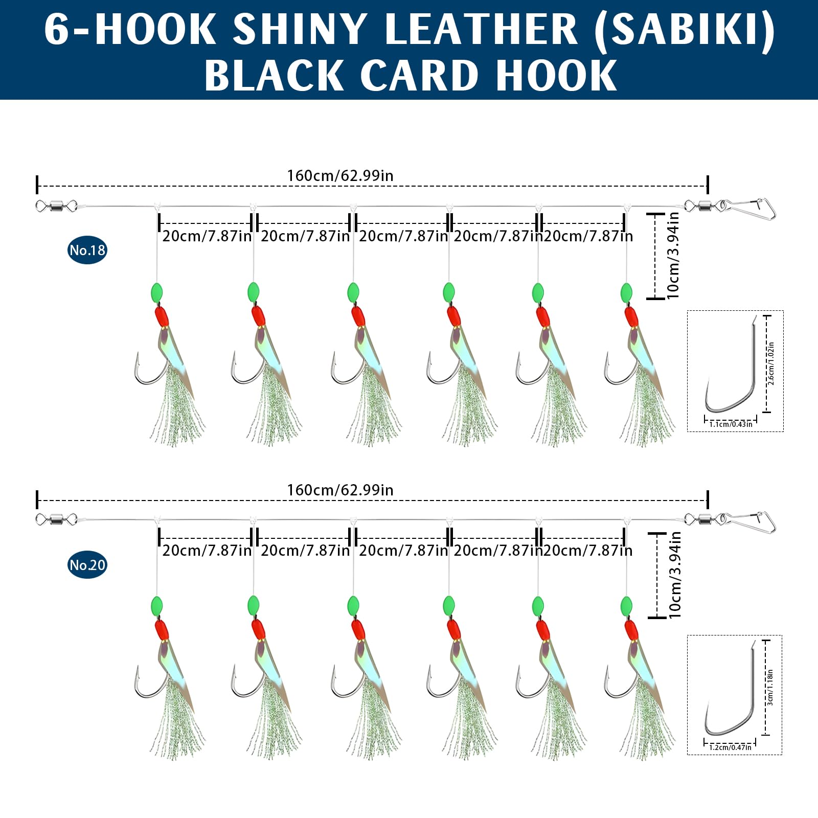 30 Piezas Aparejos De Plumas De Caballa Plataformas De Aleta De Pesca De Mar Señuelos Biónicos para Insectos Voladores con Cuentas Luminosas para Caballa Bacalao Y Lubina (#12#18#20)