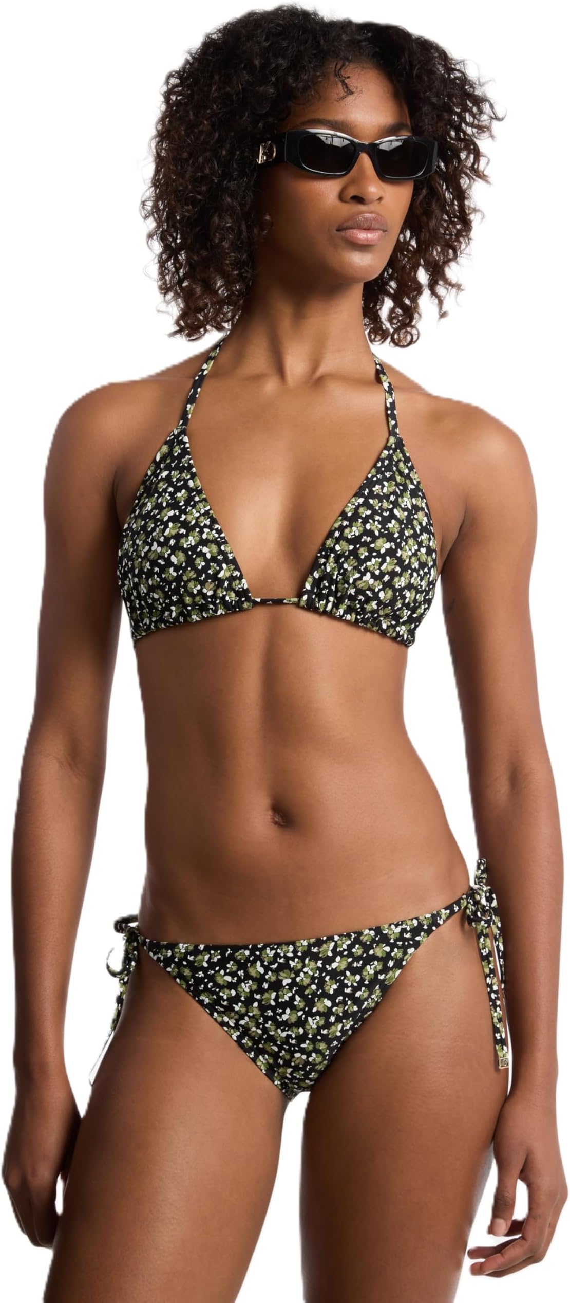 womens Alluring Fioral String Tie Bottom Bikini Bottoms