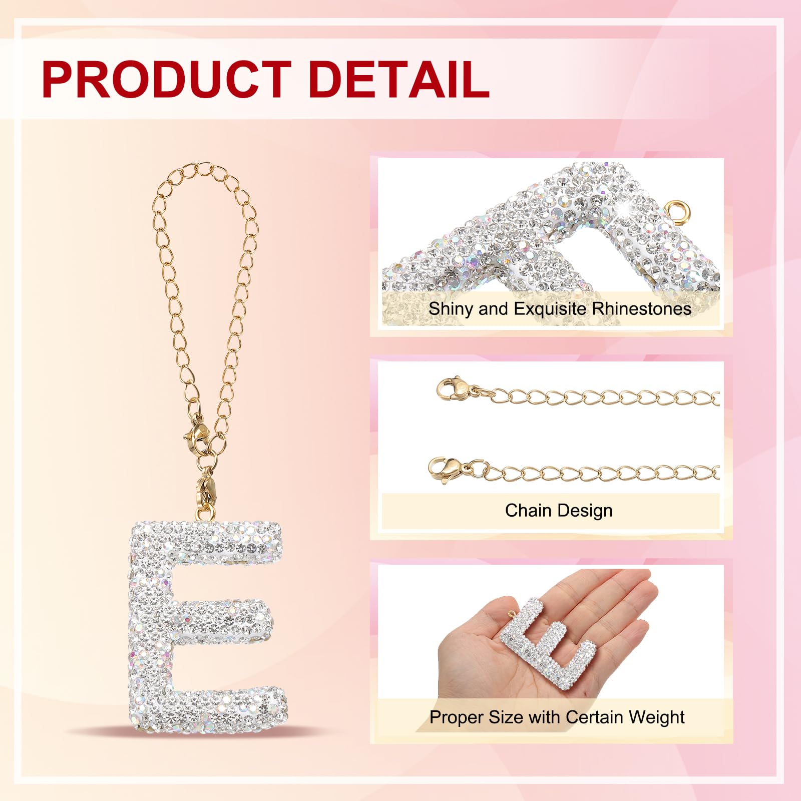 PATIKIL Letter Bag Charm - Image 3