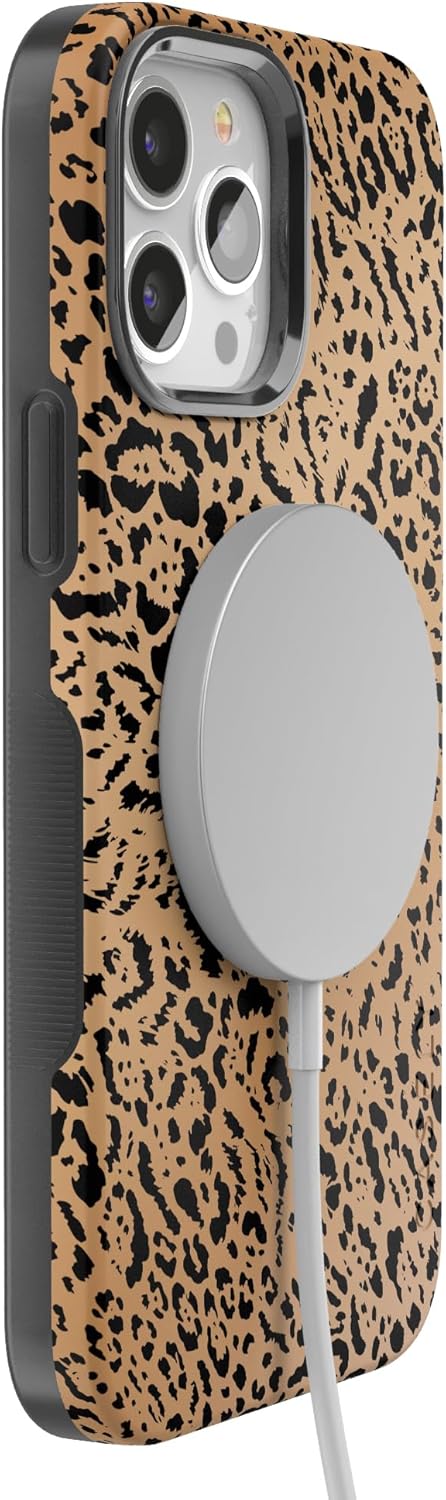 Casely iPhone 13 Pro Case | Born to Be Wild | Jaguar Print | Bold Protective Design | Compatible with MagSafe