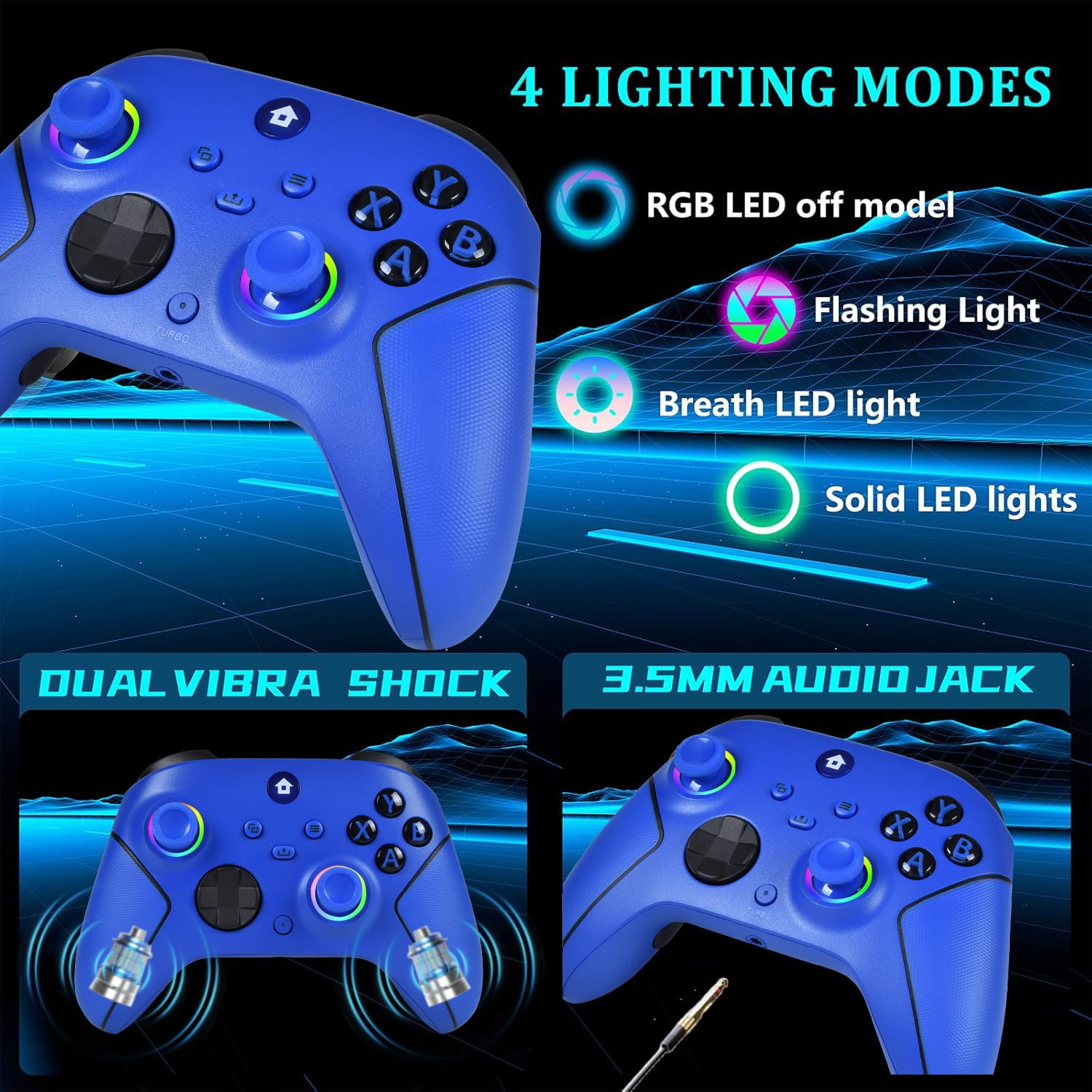 Lampelc Manette Xbox One, manette sans fil Xbox Series X & S/Xbox One/Elite/Windows 7/8/10