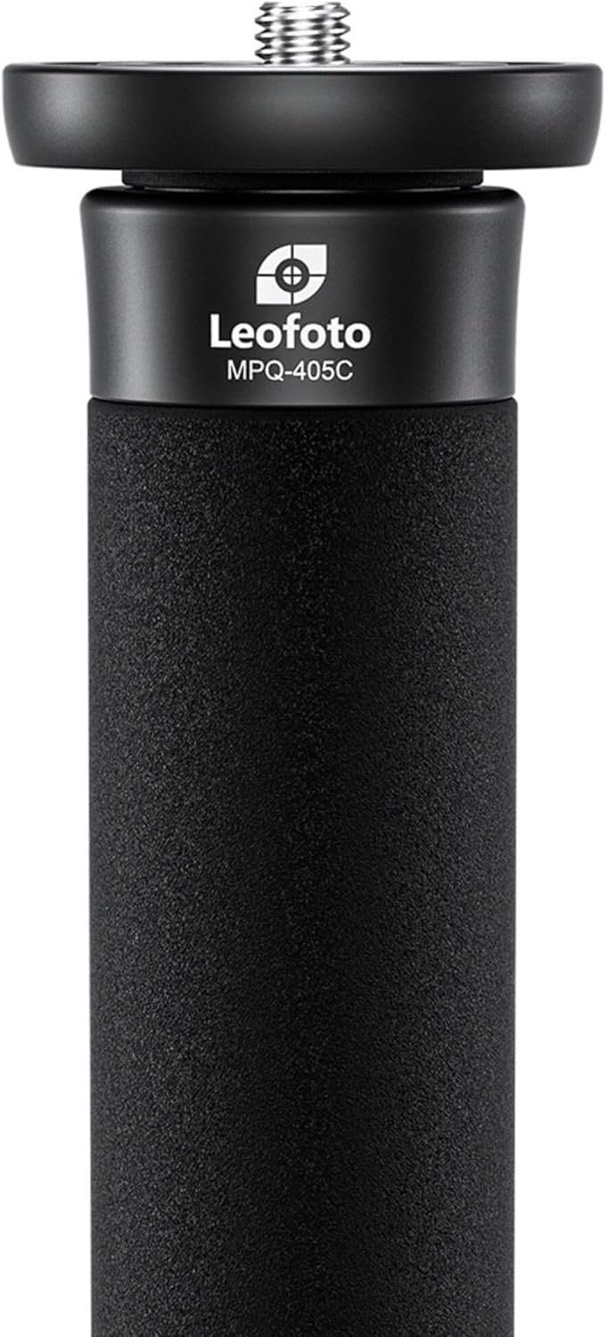 Leofoto MPQ 40mm Monopod, Premium Carbon Fiber, Water-Resistant, Convertible Mounting Stud, Wrist Strap (MPQ-405C)