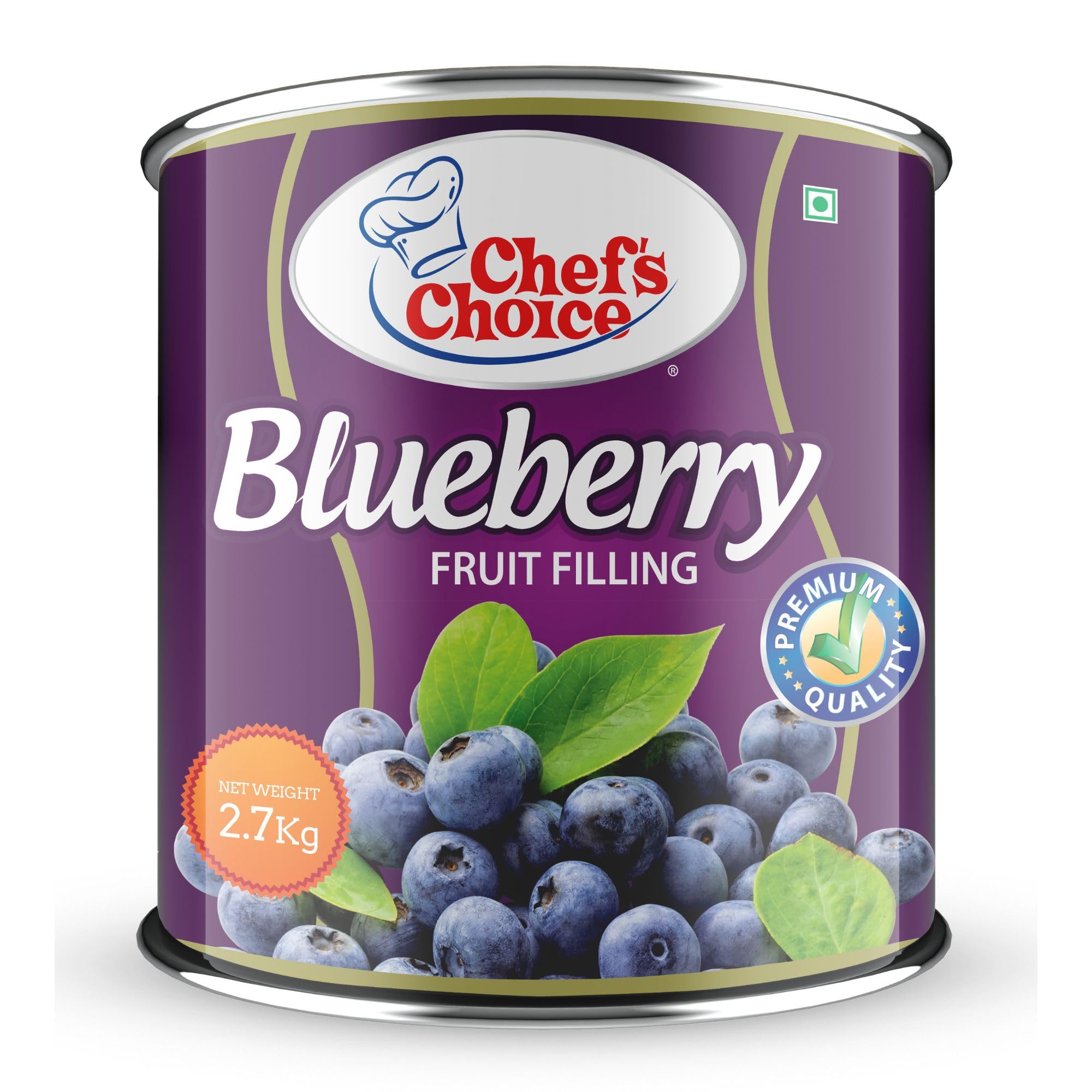 Chef's Choice Blueberry Fruit Filling Can - 2.7 Kg | Product Of Philippines | Blueberry Fruit Filling For Baking And Dessert Preparations | Pack Of 1-image-15
