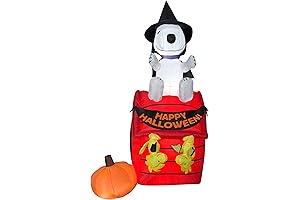 Gemmy Airblown Snoopy Halloween House w/LEDs || Snoopy House