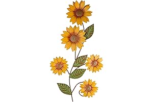 Sunflower Steel Wall Decor Bright and Cheerful