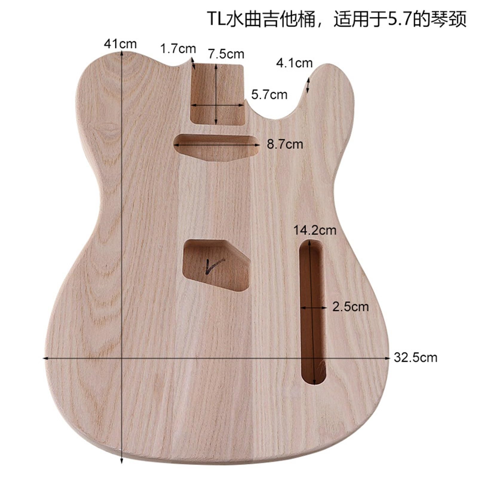 Unfinished Guitar Body Matte Wood Color Electric Guitar Body Suitable For TL Modification