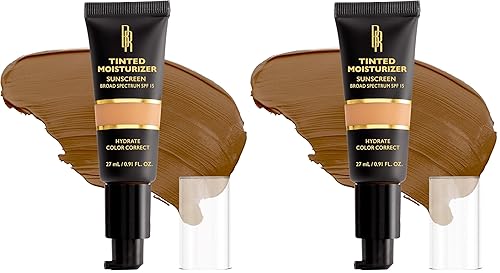 Black Radiance True Complexion - Hidratante tintado SPF 15 de medio a oscuro (neutro) (paquete de 2)