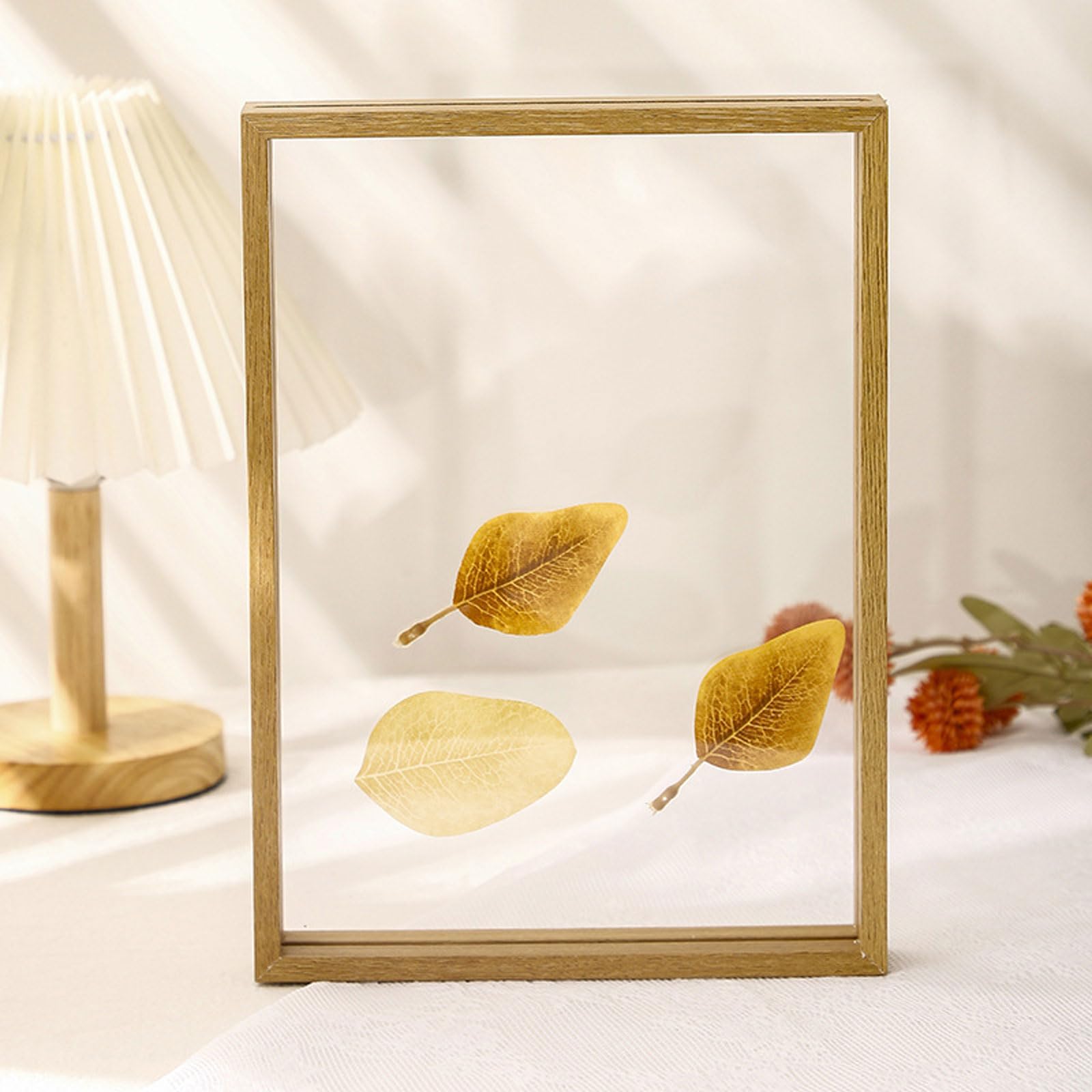Machtiging Wooden Dried Flower Photo Frame,Small Photo Frame,Floating Frame For Canvas,A4 Photo Frame,Glass Frames For Pressed Flowers,Easy To Install,For Pressed Flowers Dried Flowers Poster