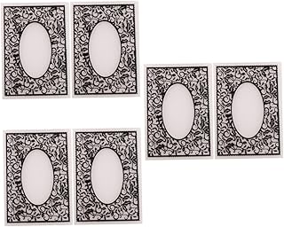 COHEALI 6 Peças Pastas De Plástico Estênceis De Pasta De Arquivo De Plástico Para Artesanato Pastas De Gravação De Plástico Moldes De Gravação Modelo De Plástico Pastas Em Relevo DIY