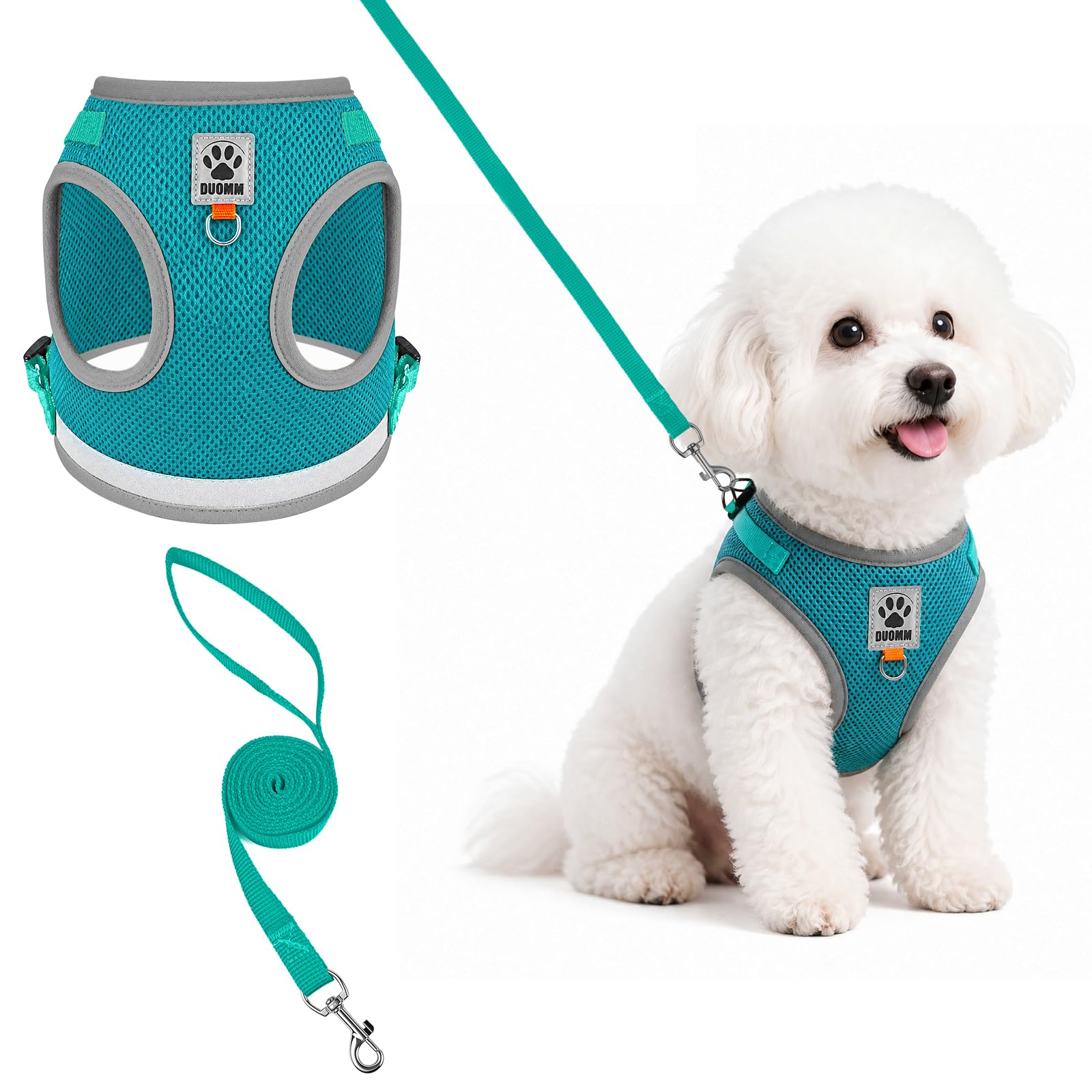 OSDUE Dog Harness and Leash Set, No Pull Pet Vest for Small Puppy Dog