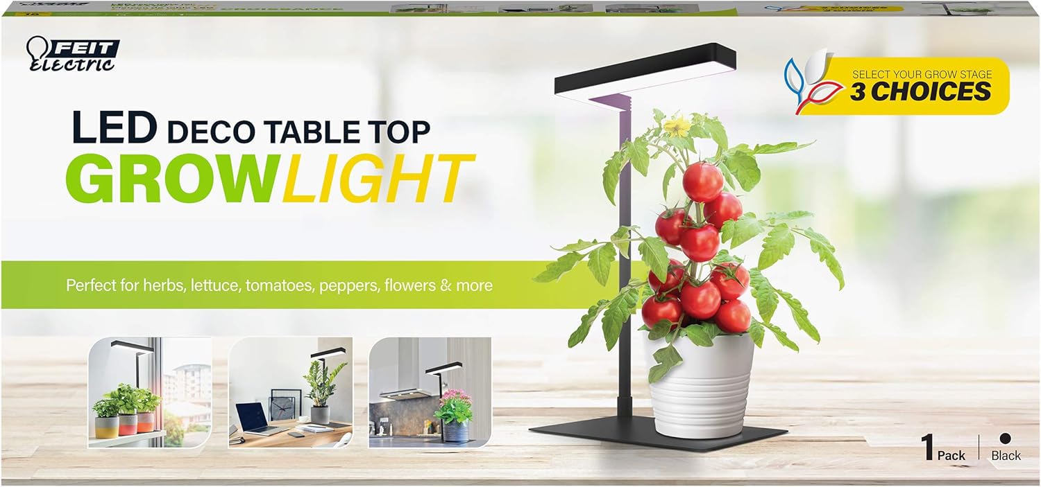 Feit Electric Grow Light in use with plants