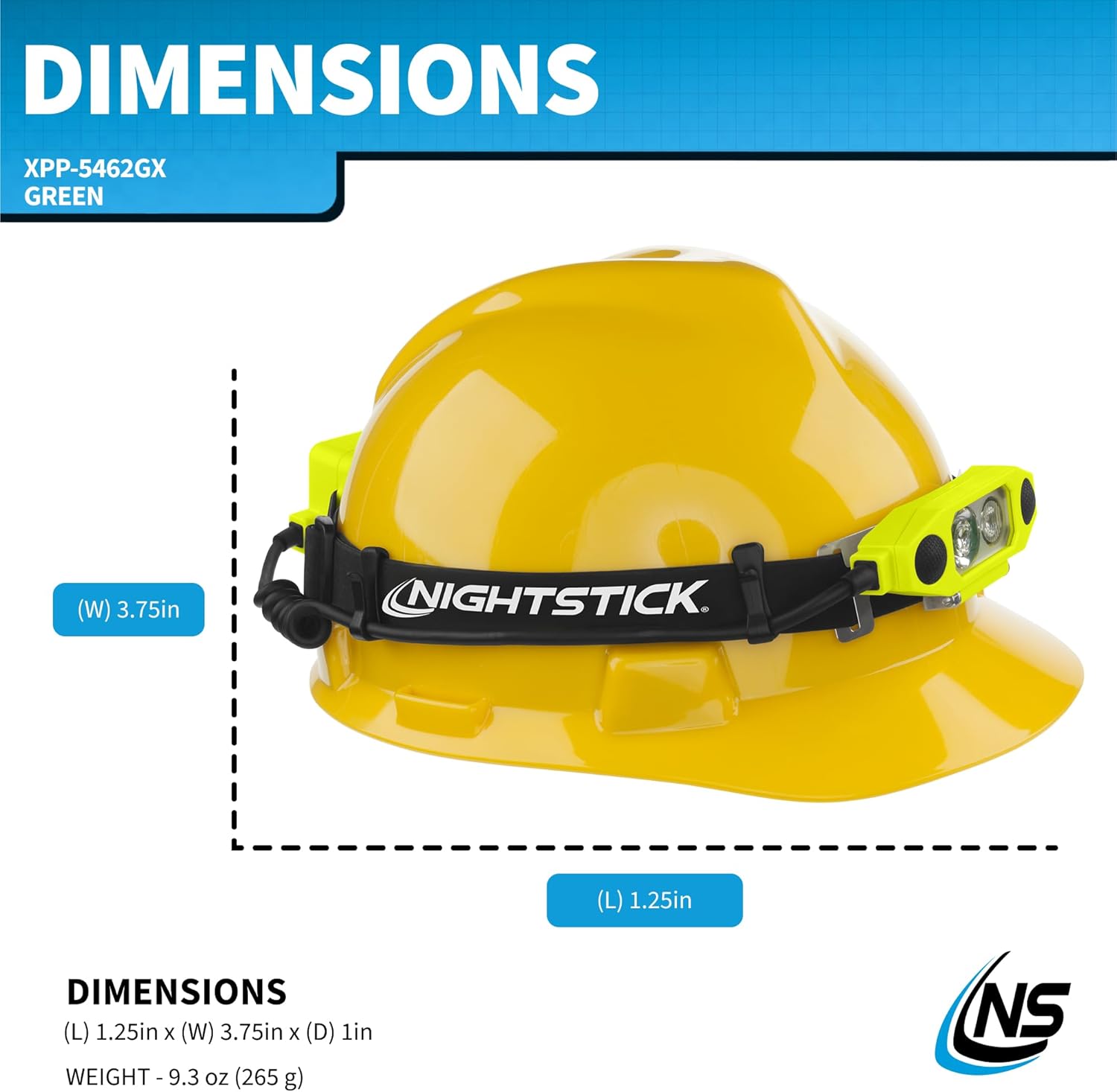 Nightstick XPP-5462GX DICATA® Intrinsically Safe Low-Profile Dual-Light Headlamp