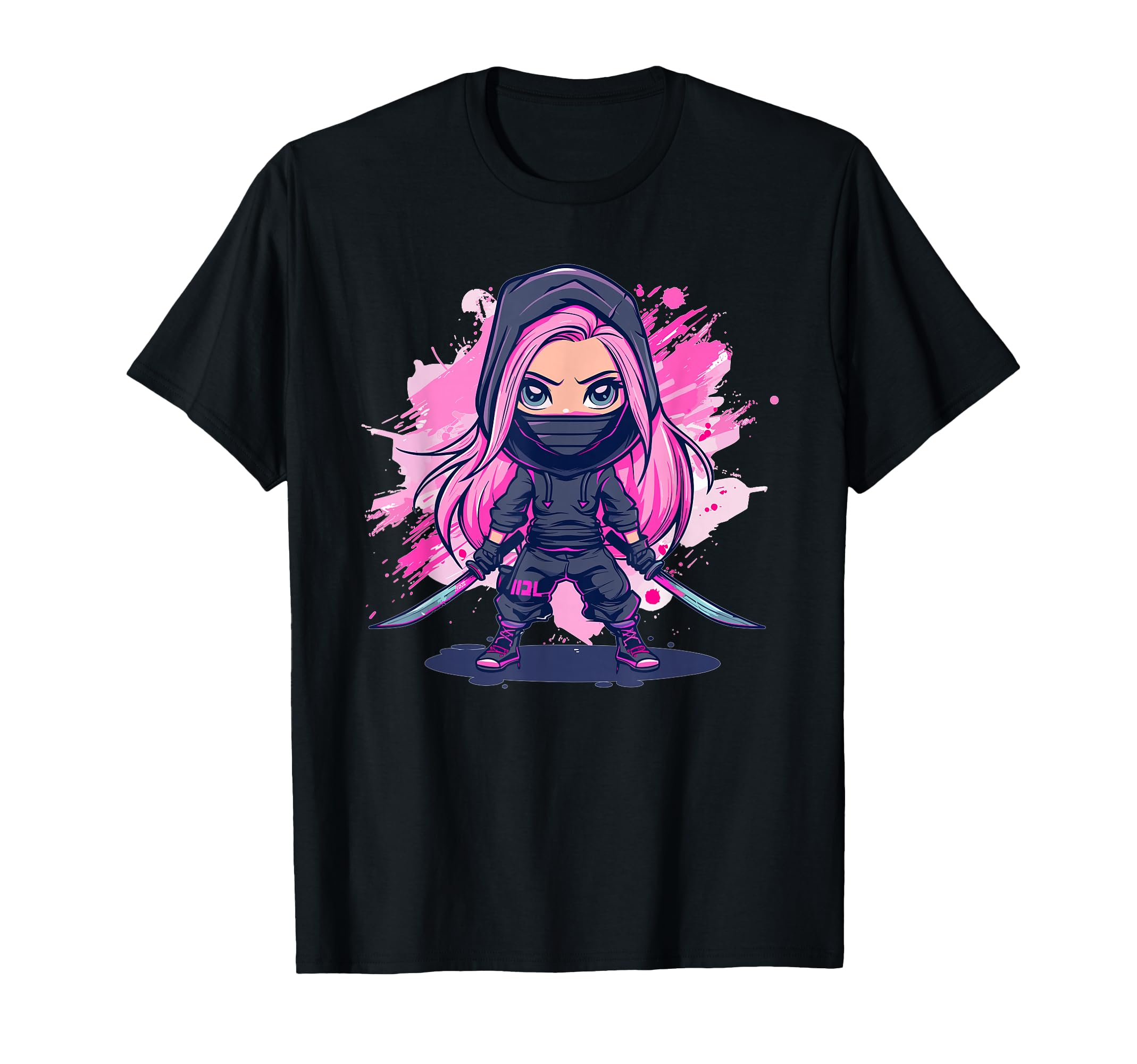 Cute Ninja Girl I Pastel Ninja T-Shirt