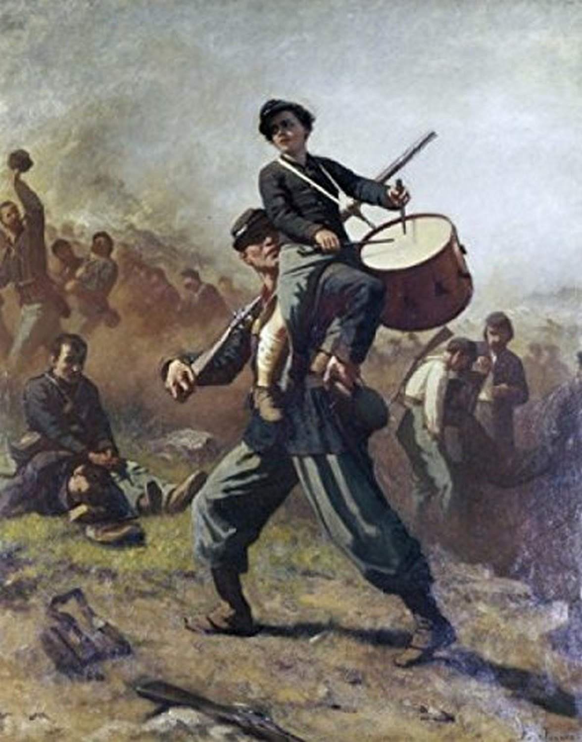 Amazon.com: Posterazzi The Wounded Drummer Boy Eastman Johnson