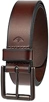 Dockers Men's Everyday Casual Leather Belt - 100% Genuine Leather, Adjustable 1.5" Wide for Regular & Big & Tall