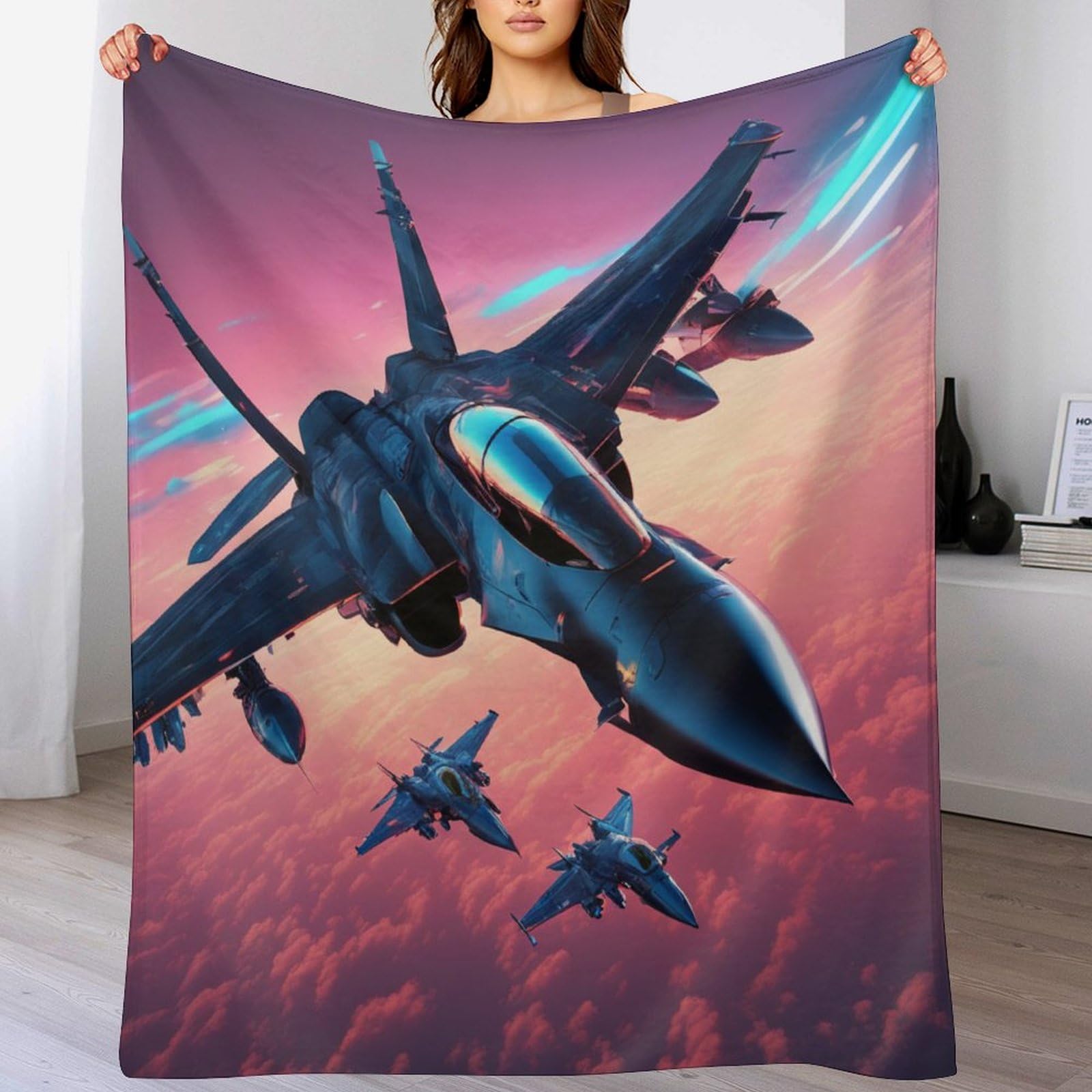 Couverture douce en flanelle 180x200 cm contre le froid du salon