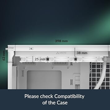 ثلاجة سائل Arctic Liquid Freezer III Pro 360 A-RGB بيضاء متوافقة مع Intel/AMD، مبرد 360 مم، مروحة P12 PRO A-RGB PWM مقاس 3x12 سم، مبرد معالج سائل أبيض (ACFRE00188A)