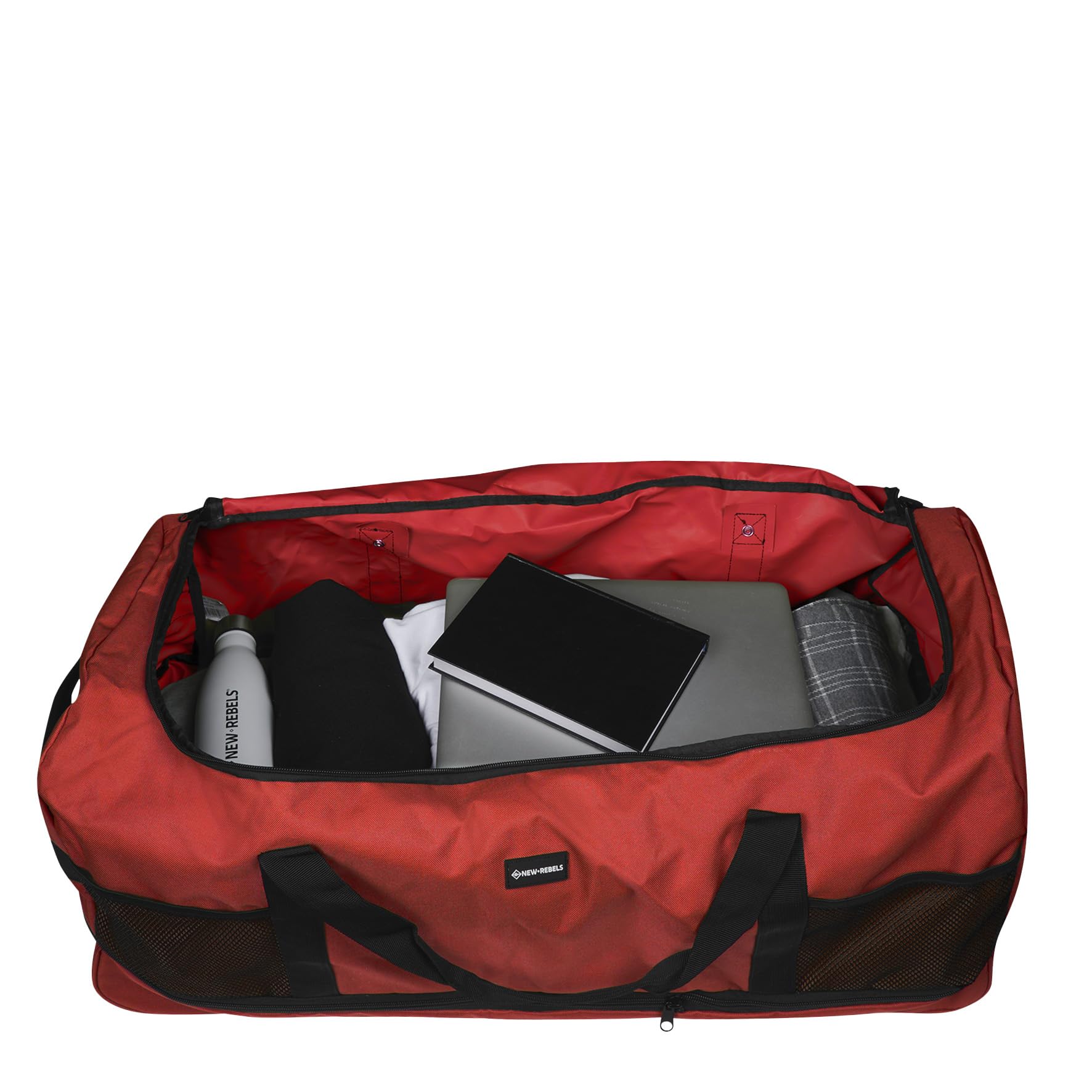 Airmont Newark Rot 110L Rollbarer Trolley Reisetasche Wasserabweisend