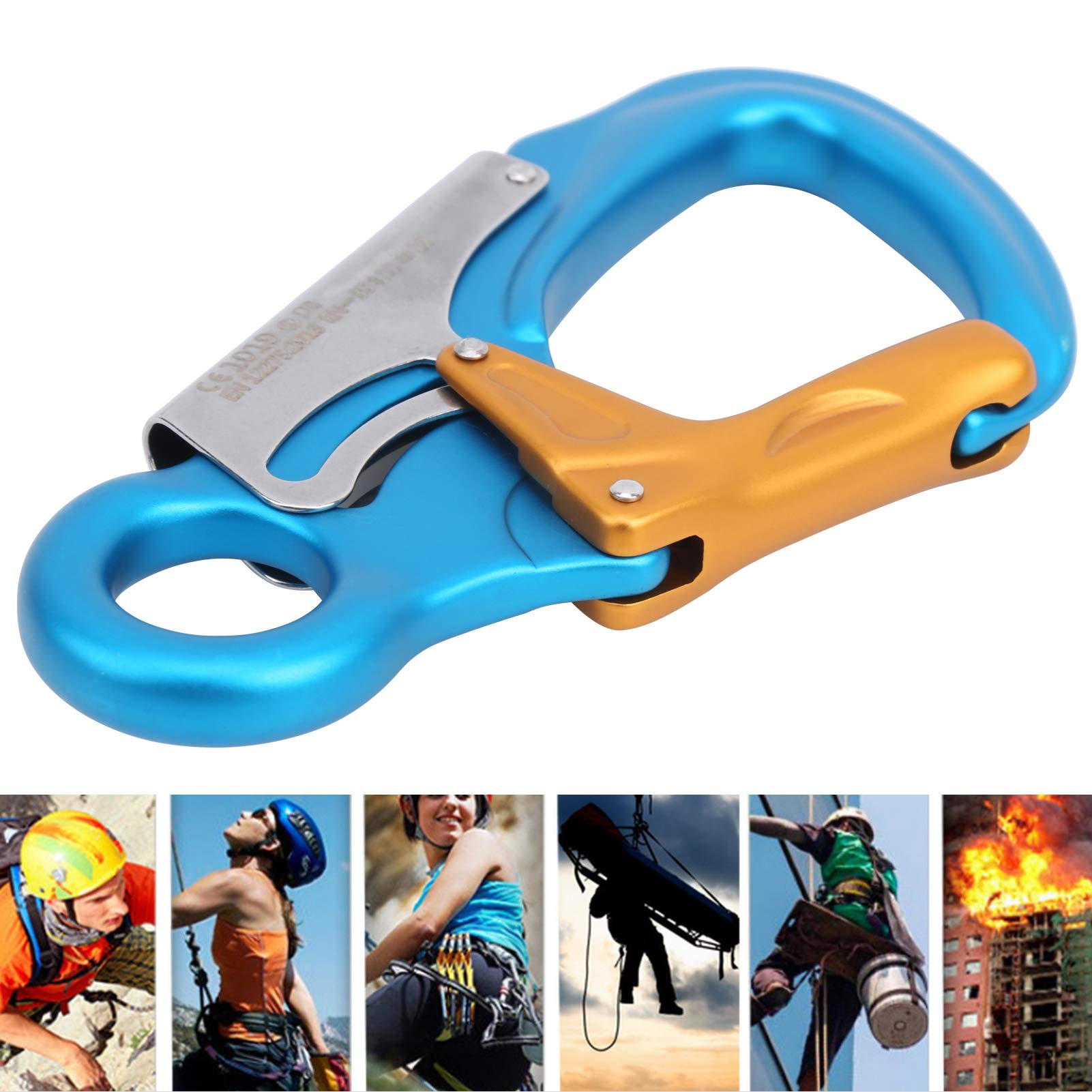 Karabiner 35KN Sicherheitsschnalle Kletterknopfring für den Außenbereich Geeignet für Bergsteiger-Kletterhöhlen in großer Höhe