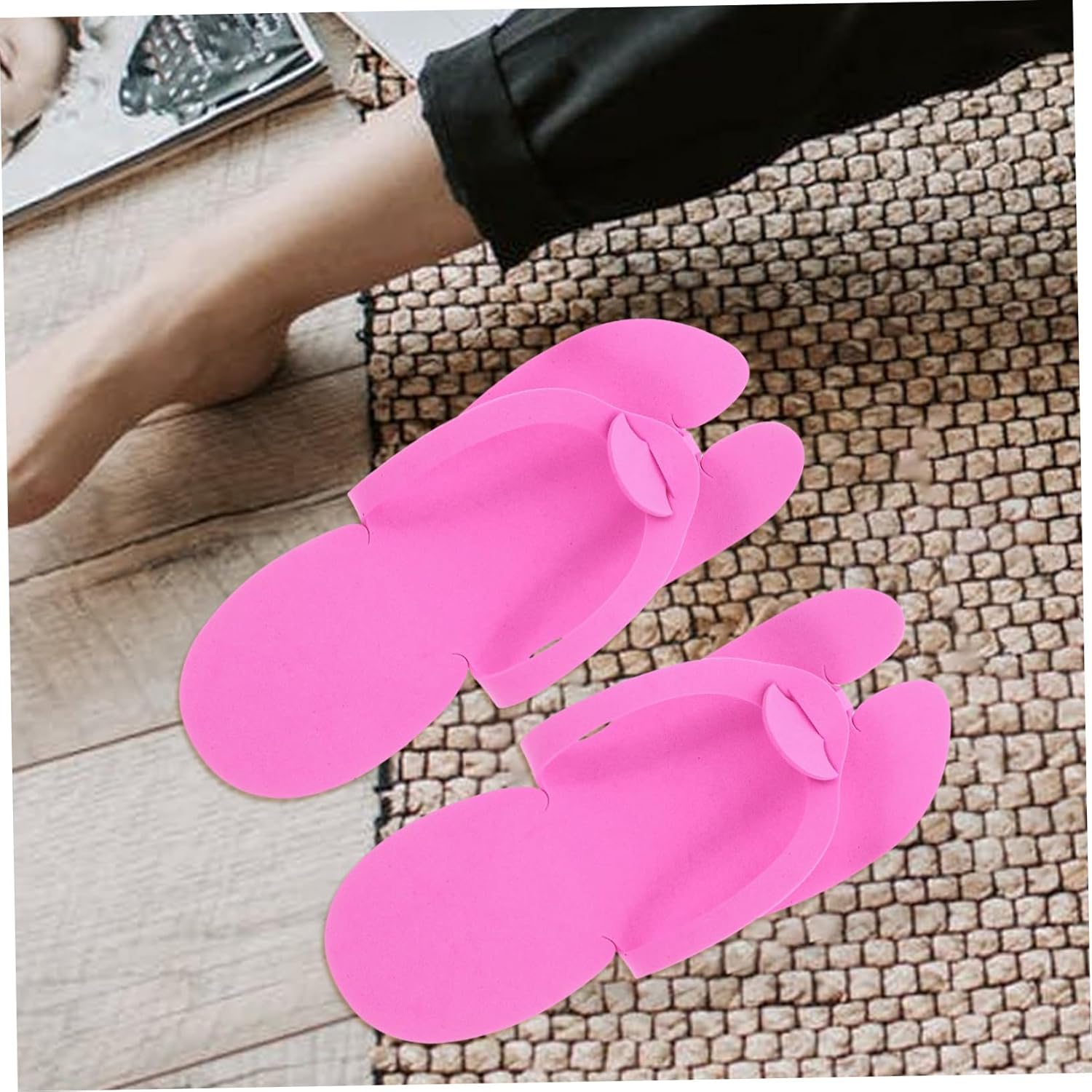 Hemoton 24pairs Eva Material Women Slippers Manicure Slippers for Home Travel Bulk Pack Comfortable