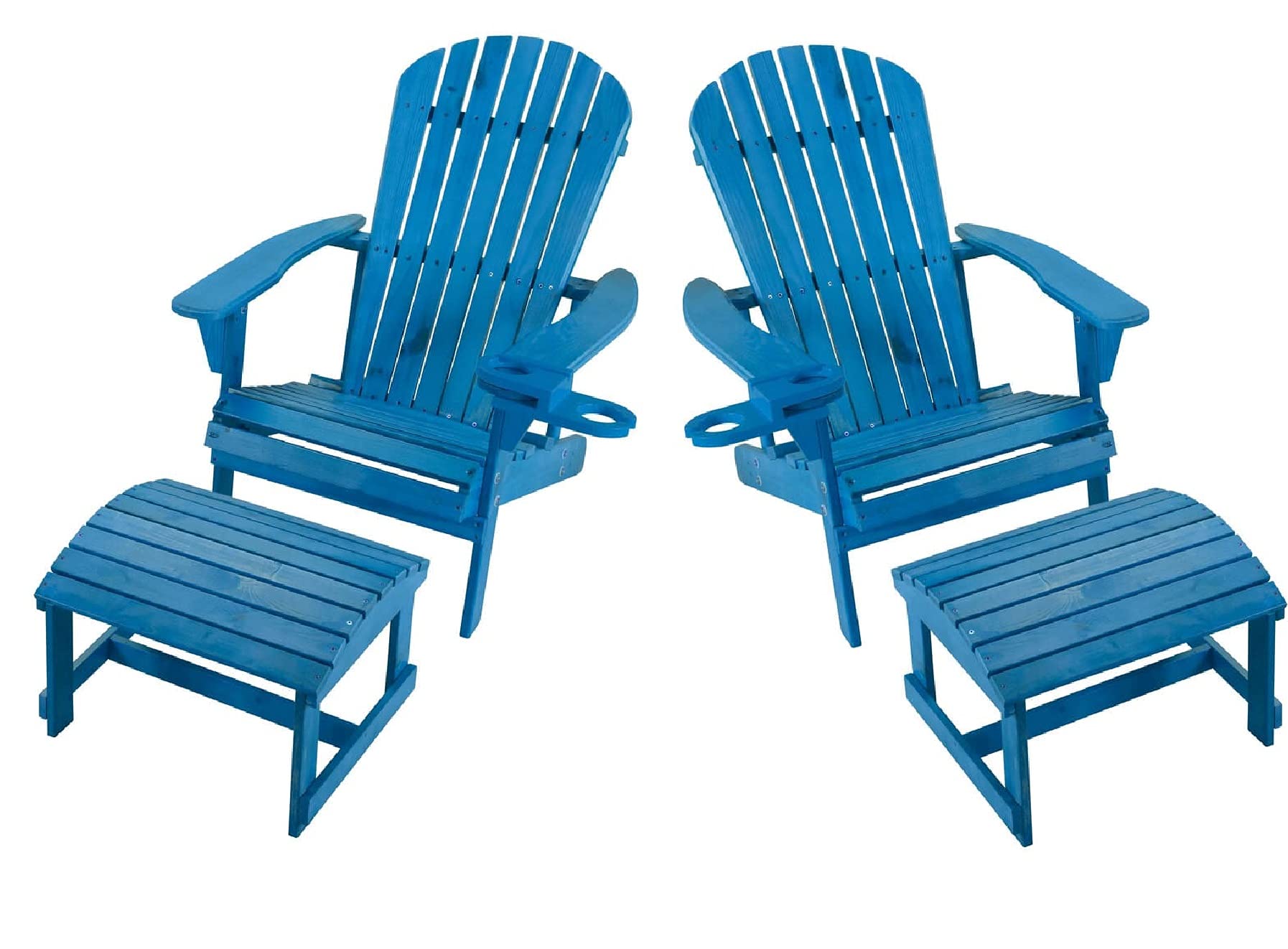 WUnlimited SW2101SB-CH2OT2 Set Adirondack Chairs, Sky Blue