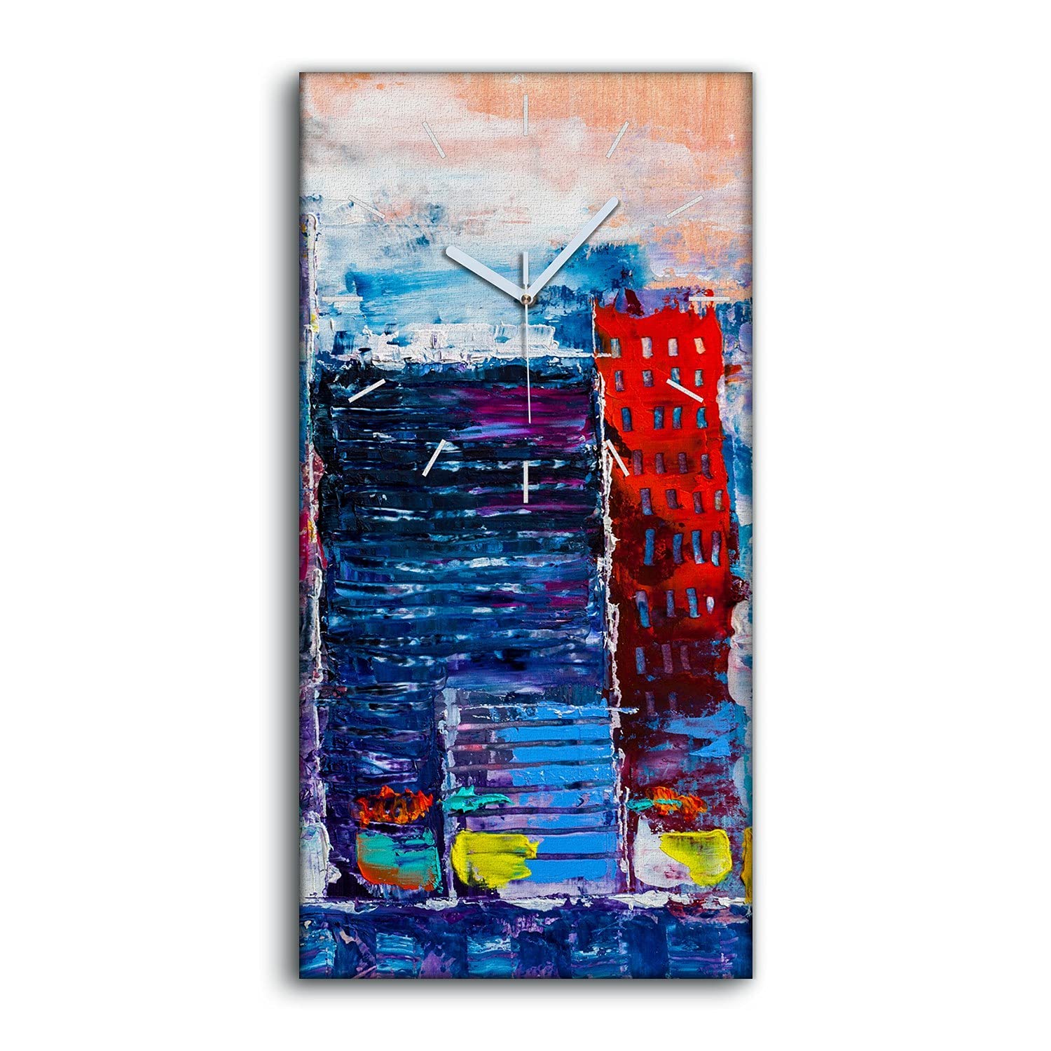 Horloge sur toile silencieuse pour chambre sans bruit de tic tac