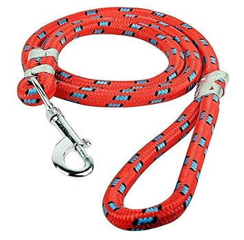 Lucky STOREMedium Size Dogs Rope Leash with Hook (9 mm, Colour May Vary)