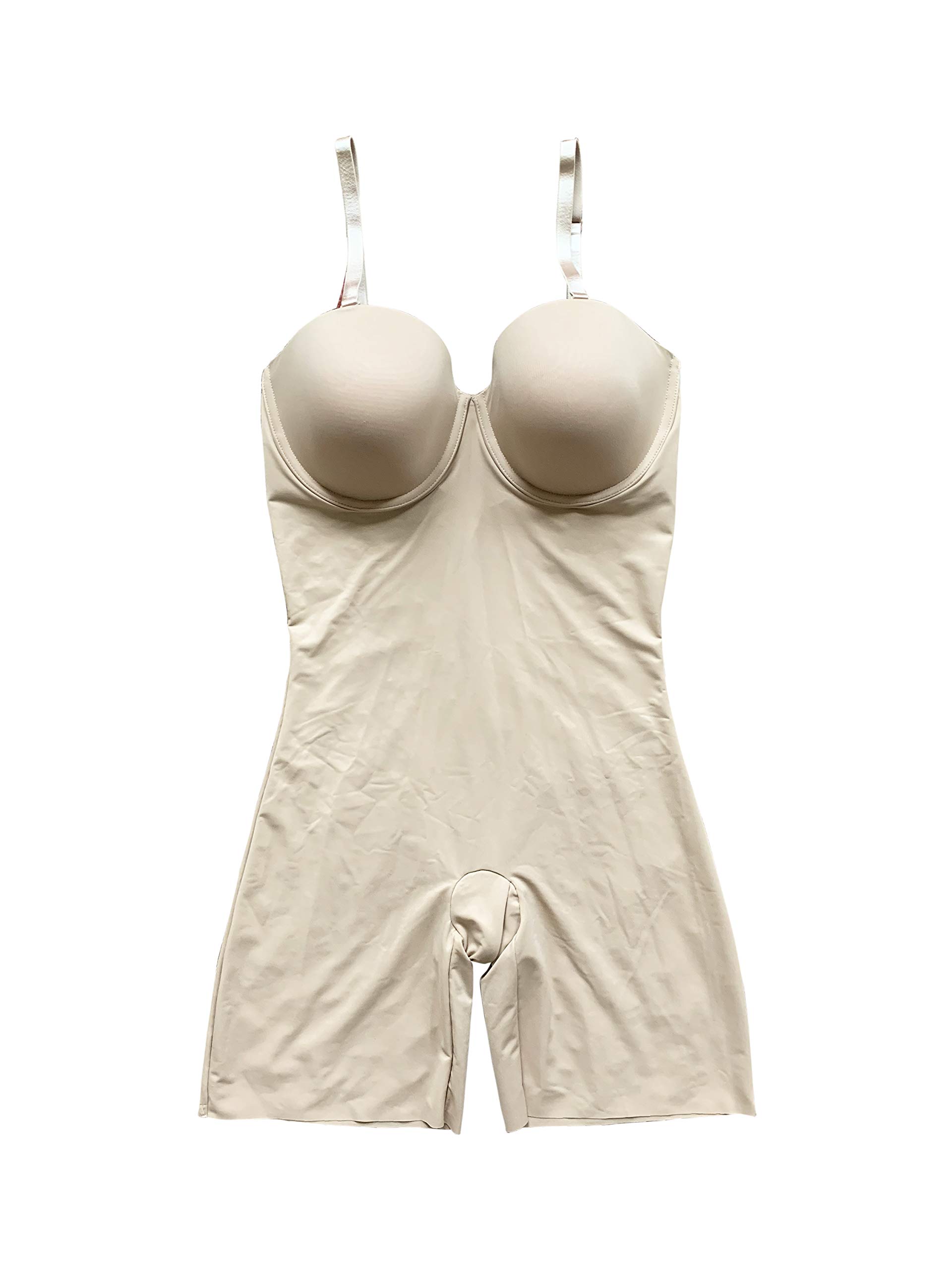 SPANX Assets Red Hot Label Womens Stapless Cupped Bodysuit Medium Control Shaping Body Suits Lingerie (Large, Neutral)